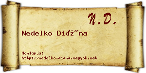 Nedelko Diána névjegykártya